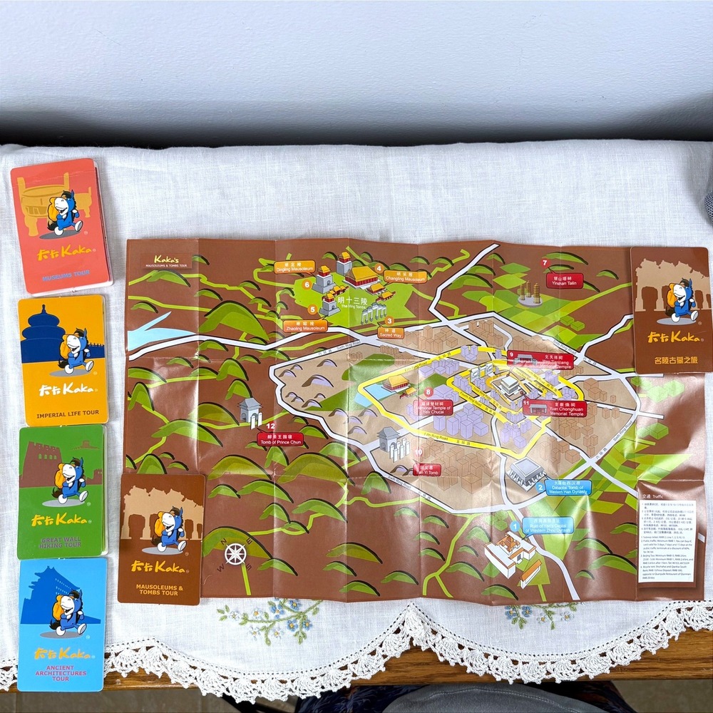 Beijing 2008 Olympics Souvenir Set NWT Shirt Hat Map KaKa Tour Guides - Picture 6 of 8
